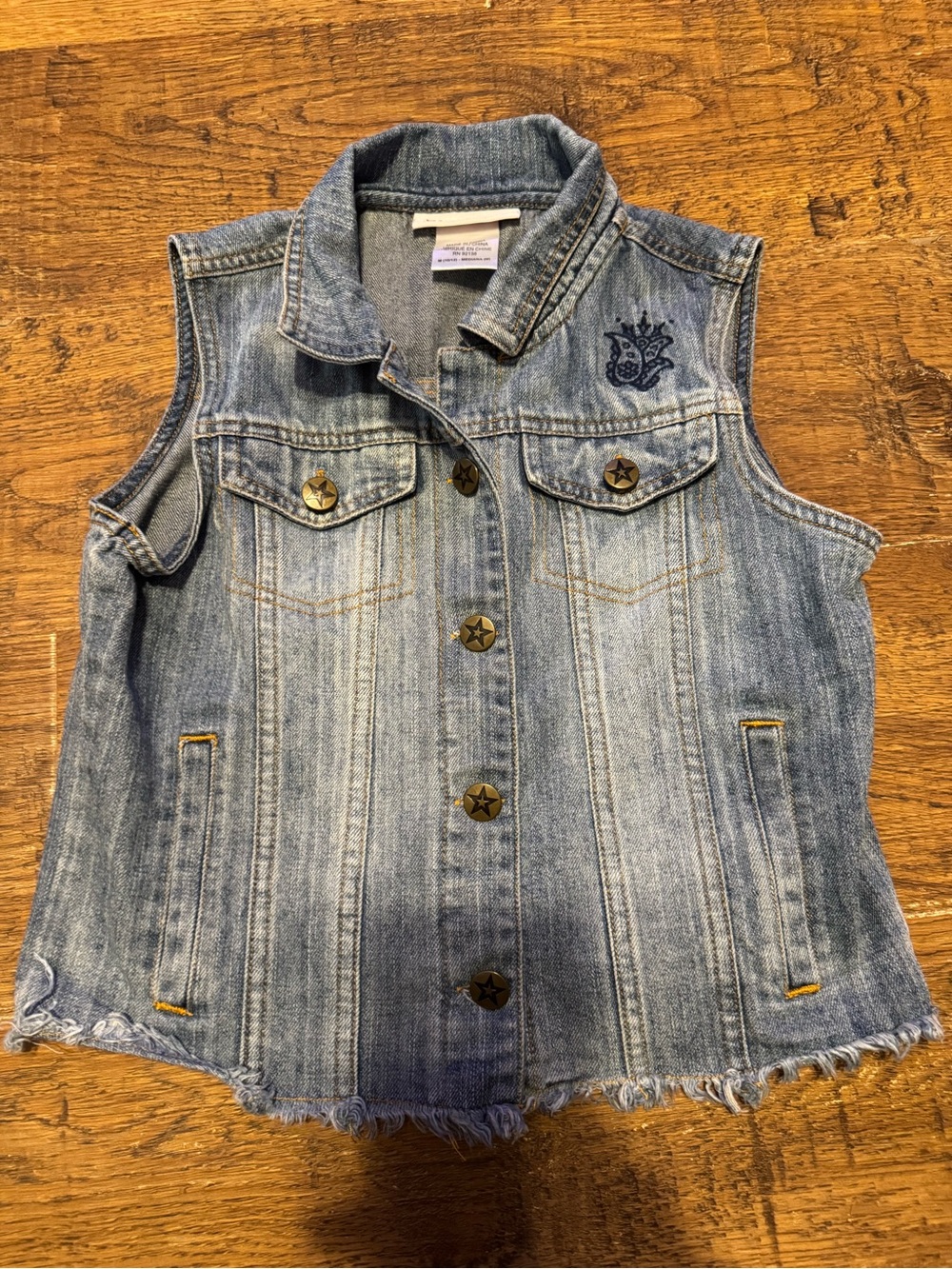 American Girl Denim Vest girls 10-12 matches Tenney Grant the western stars set